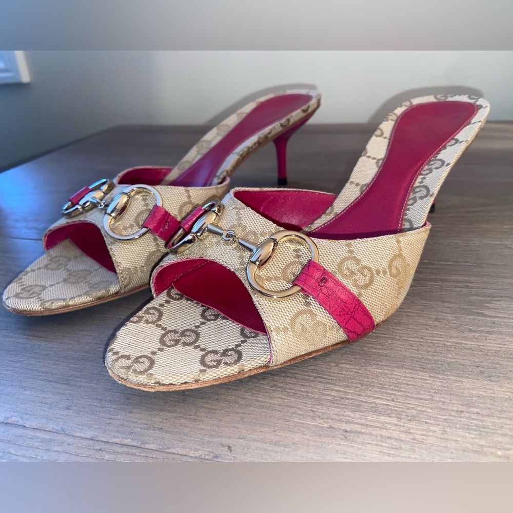 Gucci Women’s Peep Toe Heels with Horsebit - Vintage